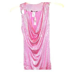 pink sparkly top
